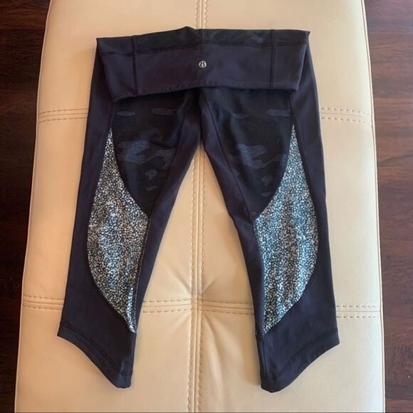 Lululemon Wunder Under Crop Sashiko Camo Tights - Picture 5 of 11